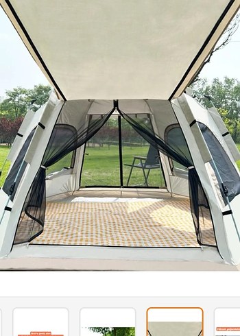 SHUFA Su ve Rüzgar Geçirmez Aile Çadırı 280x240x155 cm - Görsel 5