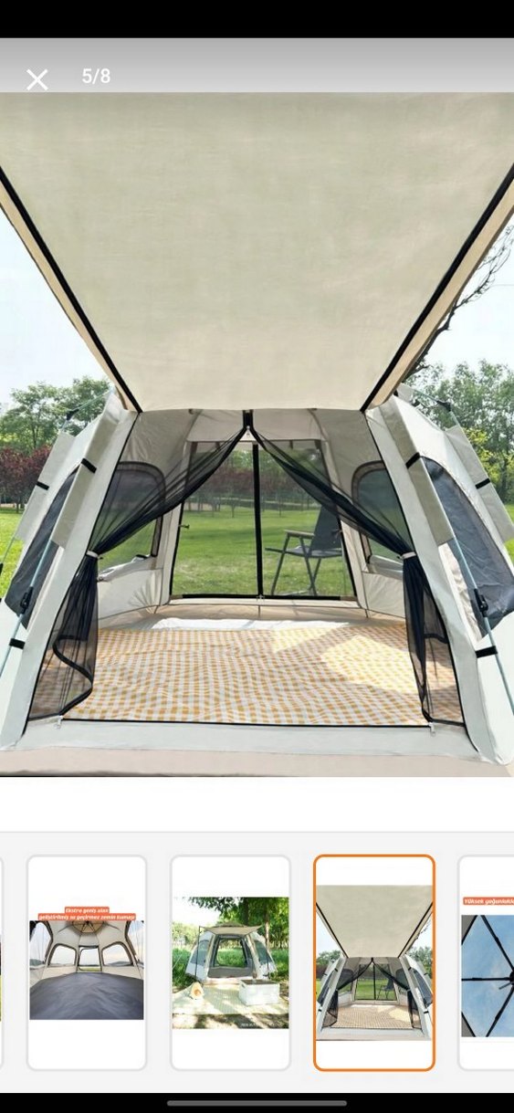 SHUFA Su ve Rüzgar Geçirmez Aile Çadırı 280x240x155 cm - Görsel 5