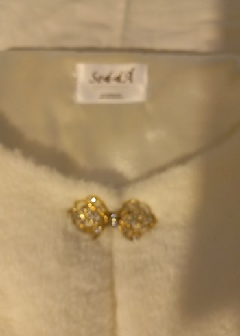 Beyaz Kürk Detaylı Bolero - Görsel 2