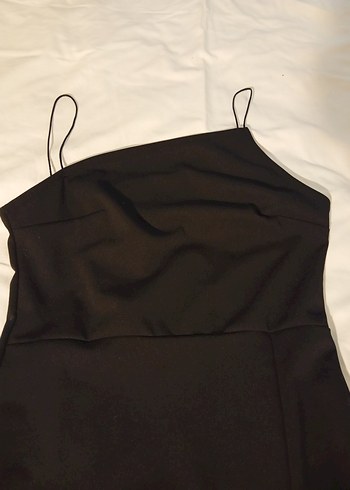 Fermuarlı Kısa Kollu Siyah Midi Blazer - Görsel 2