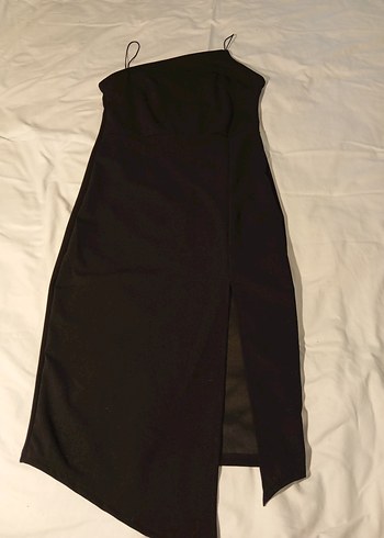 Fermuarlı Kısa Kollu Siyah Midi Blazer - Görsel 4