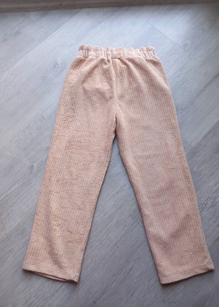 Kız çocuk kadife pantalon - Görsel 2