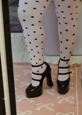 Rugan Mary Jane Platform Topuklu Ayakkabı - Görsel 5