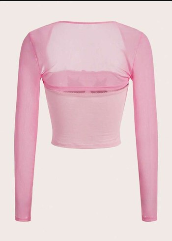 Cutecore Tavşan Desen Tül Bluz - Görsel 2