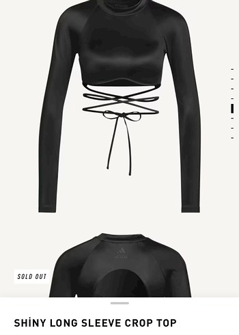 s Beden siyah Renk Adidas Ivy Park Uzun Kol Büstiyer
