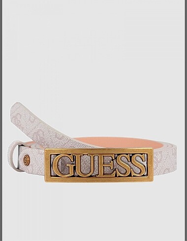 Orijinal Guess Kemer S/85 Beyaz/Bej