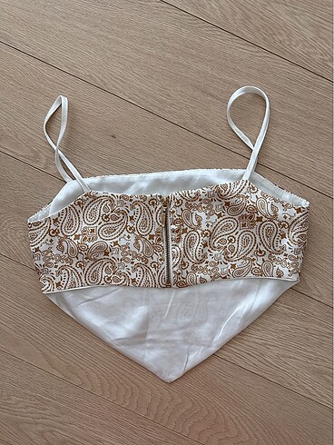 Diğer Crop Eşarp Bluz