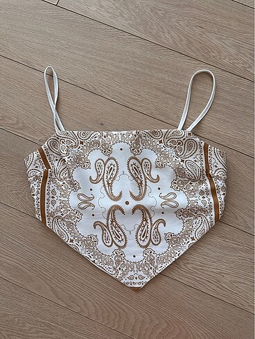 Crop Eşarp Bluz
