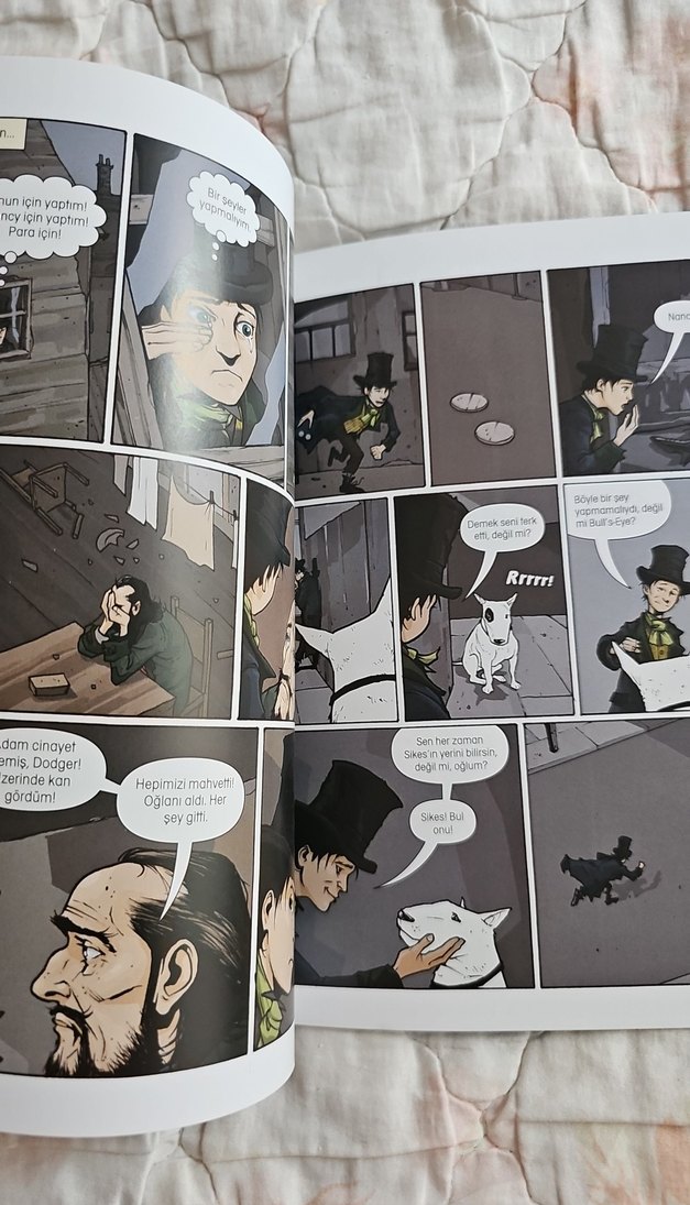 Oliver Twist - Charles Dickens cizgi roman - Görsel 4
