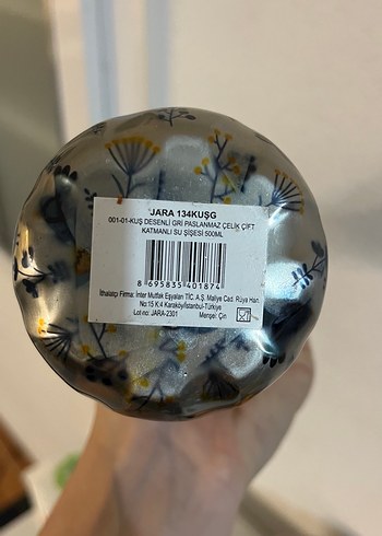 Tantitoni Çelik çift katmanlı su şişesi - Görsel 2