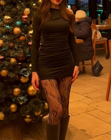 xs Beden siyah Renk siyah mini elbise