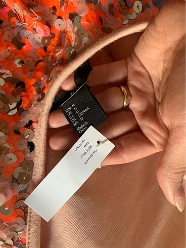 Payet renkli etiketli elbisem - Görsel 5