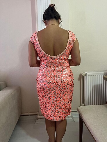 Payet renkli etiketli elbisem - Görsel 2