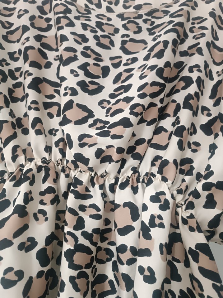 Leopar Desenli Hamile Tunik Midi Boy - Görsel 3