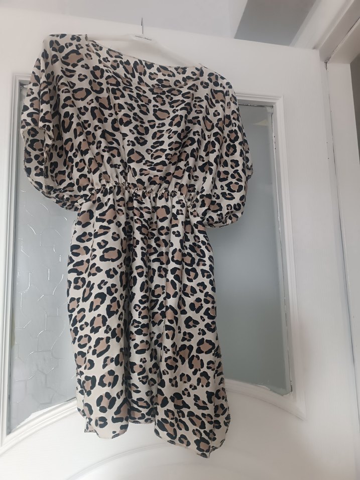 Leopar Desenli Hamile Tunik Midi Boy - Görsel 2