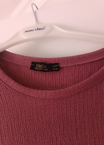 Bordo Uzun Kollu salaj tunik - Görsel 6