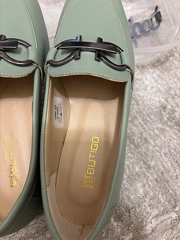 38 Beden turkuaz Renk Butıgo loafer