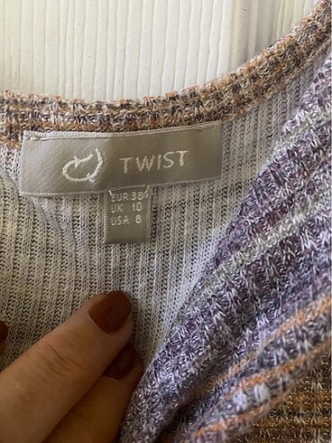 m Beden çeşitli Renk Twist elbise