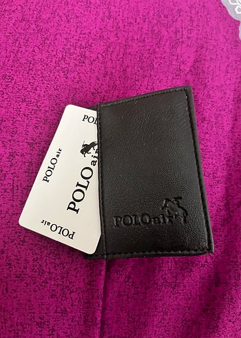 Polo Ralph Lauren Siyah Deri Kartlik
