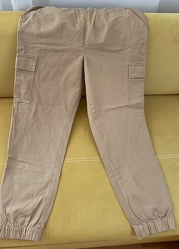 H&M bej rengi jogger pantolon 