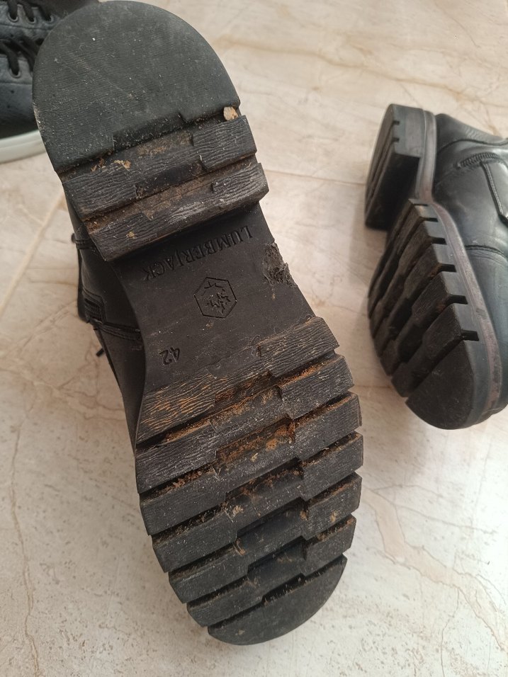 Siyah Deri Erkek Bot - Tokalı Punk Stili - Görsel 3