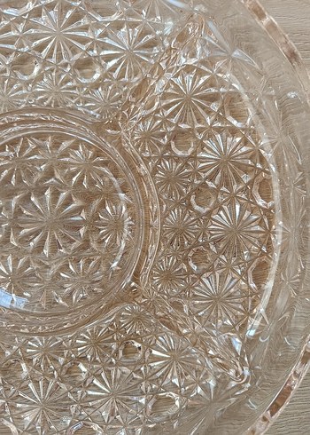 Fransız kristali bölmeli sunum tabağı - Görsel 4