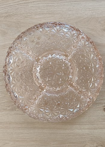 Fransız kristali bölmeli sunum tabağı - Görsel 3