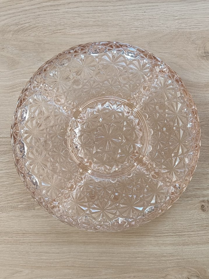 Fransız kristali bölmeli sunum tabağı - Görsel 3