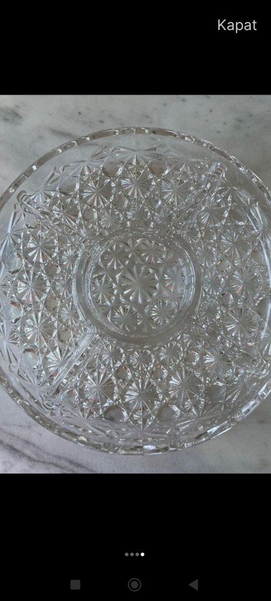 Parlak Bej Vintage Desenli Tabak - Görsel 2