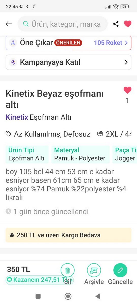 Kinetix Eşofman Altı - Görsel 5