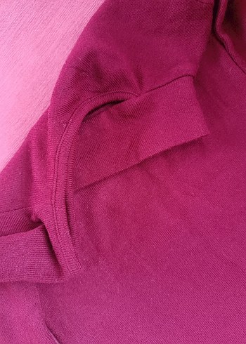 Bordo Yüksek Yakalı Kadın Triko Elbise - Görsel 6