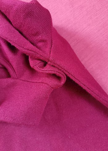 Bordo Yüksek Yakalı Kadın Triko Elbise - Görsel 8