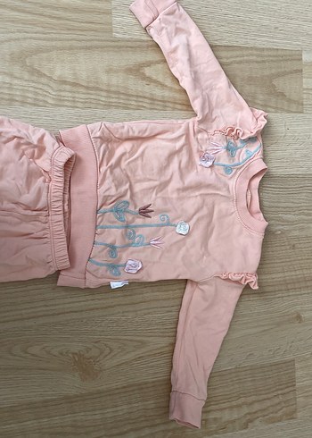 Uzun Kollu Pembe Bebek Kız Takımı