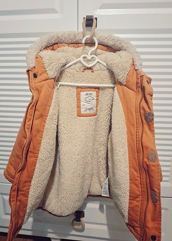 Bej Kürklü Erkek Çocuk Mont - Görsel 3