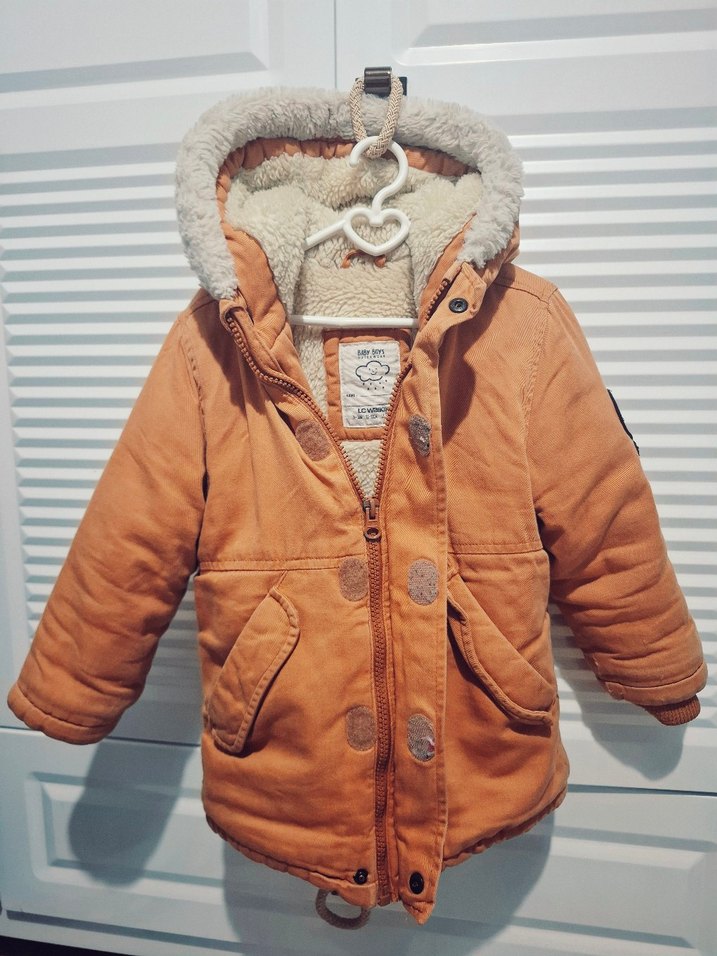Bej Kürklü Erkek Çocuk Mont - Görsel 2