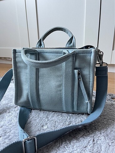 Stradivarius Denim Tote Çanta