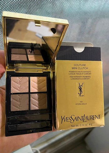 Yves Saint Laurent Couture Mini Clutch Far Paleti - Görsel 5