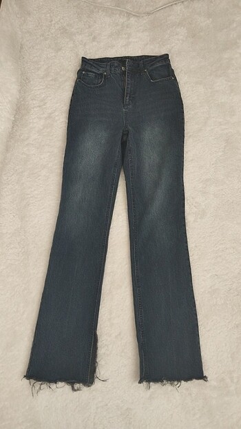 Trendyol & Milla Trendyolmilla koyu mavi flare jean