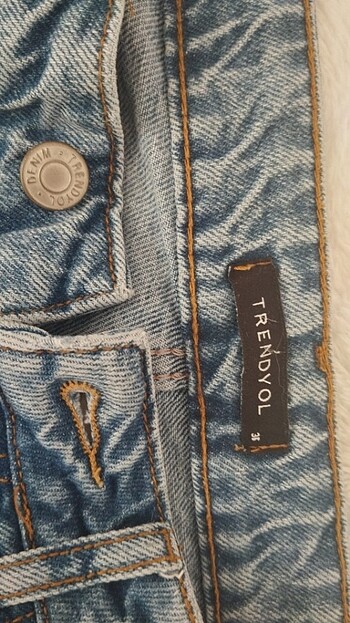 s Beden Trendyolmilla mavi straight leg jean S