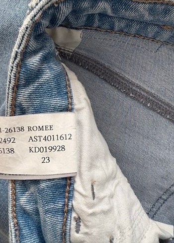 xs Beden mavi Renk Mavi Midi Denim Kadın Jean