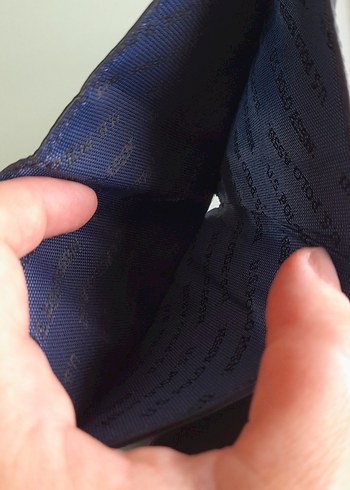 Mavi Deri erkek kartlik+ cüzdan, hiç kullanılmamış - Görsel 4