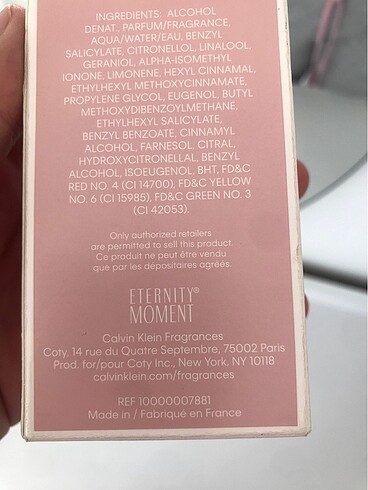 Beden Renk ORJİNAL CALVIN KLEIN ETERNITY MOMENT