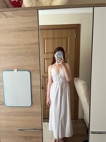 zara uzun beyaz elbise