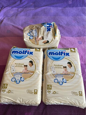 Molfix pure and soft 5 numara bez 66+66+33 adet