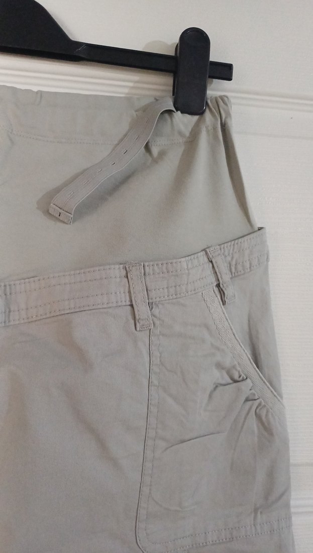 Bej Kemerli Midi Hamile Eteği - Görsel 2