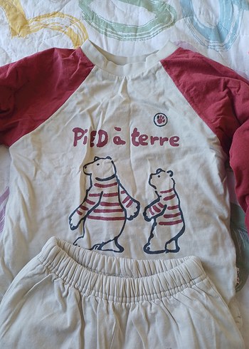 Diğer Kız Çocuk Pamuklu Baskılı Tulum gibi pijama takımı