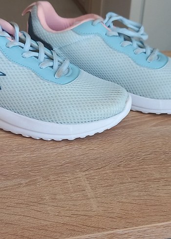 Mavi Pastel Bağcıklı Kadın Spor Ayakkabı