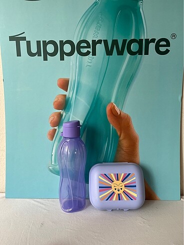 Tupperware Eko şişe ve Beslenme kabı seti