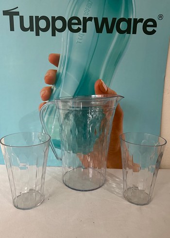 Tupperware Pırlanta Sürahi ve Bardak Seti