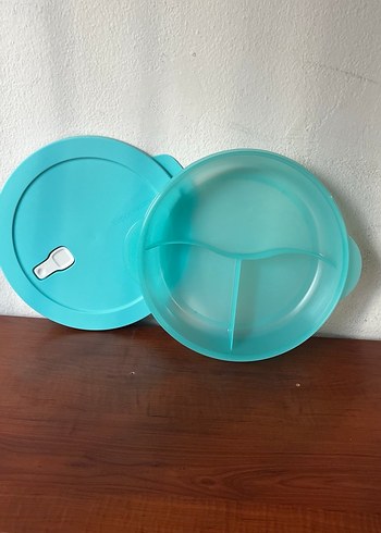 Beden turkuaz Renk Tupperware Bölmeli Mikrodalga Kabı